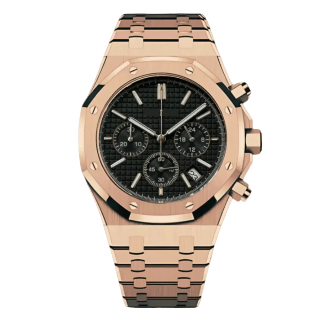 Royal Oak | Rose & Black Chronograph Mod Watch