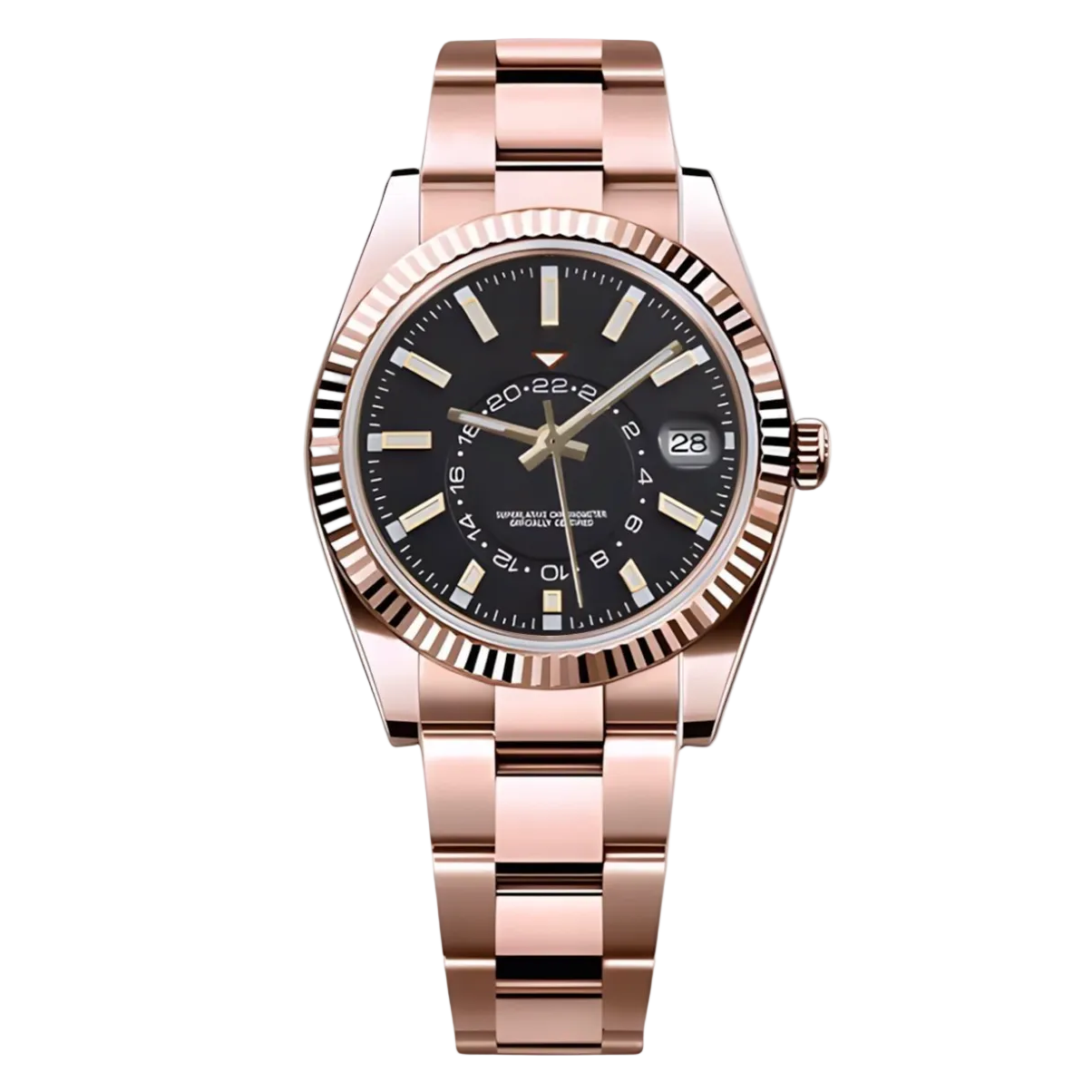 Sky Dweller | Rose & Black Mod Watch