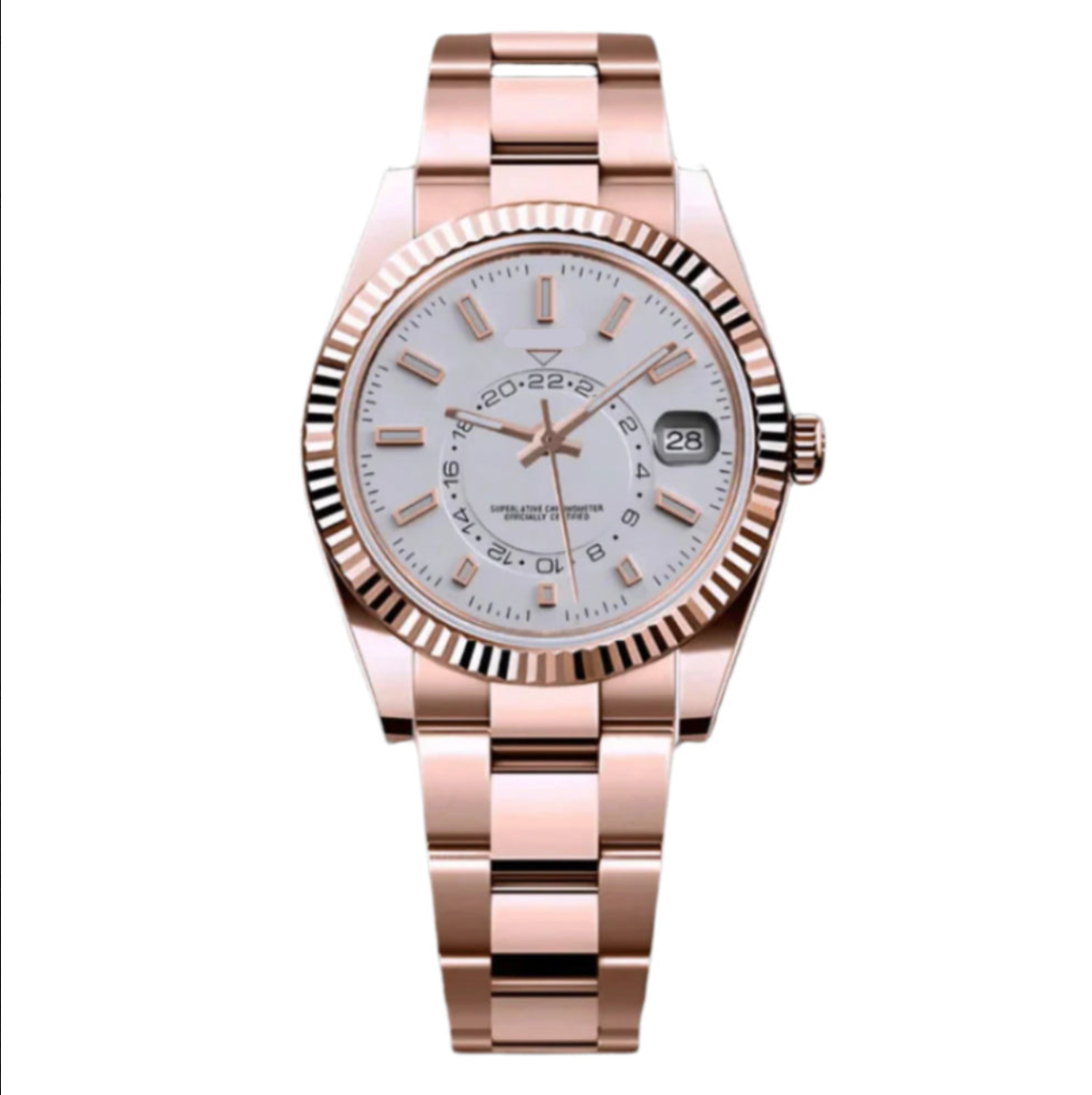 Sky Dweller | Rose & White Mod Watch