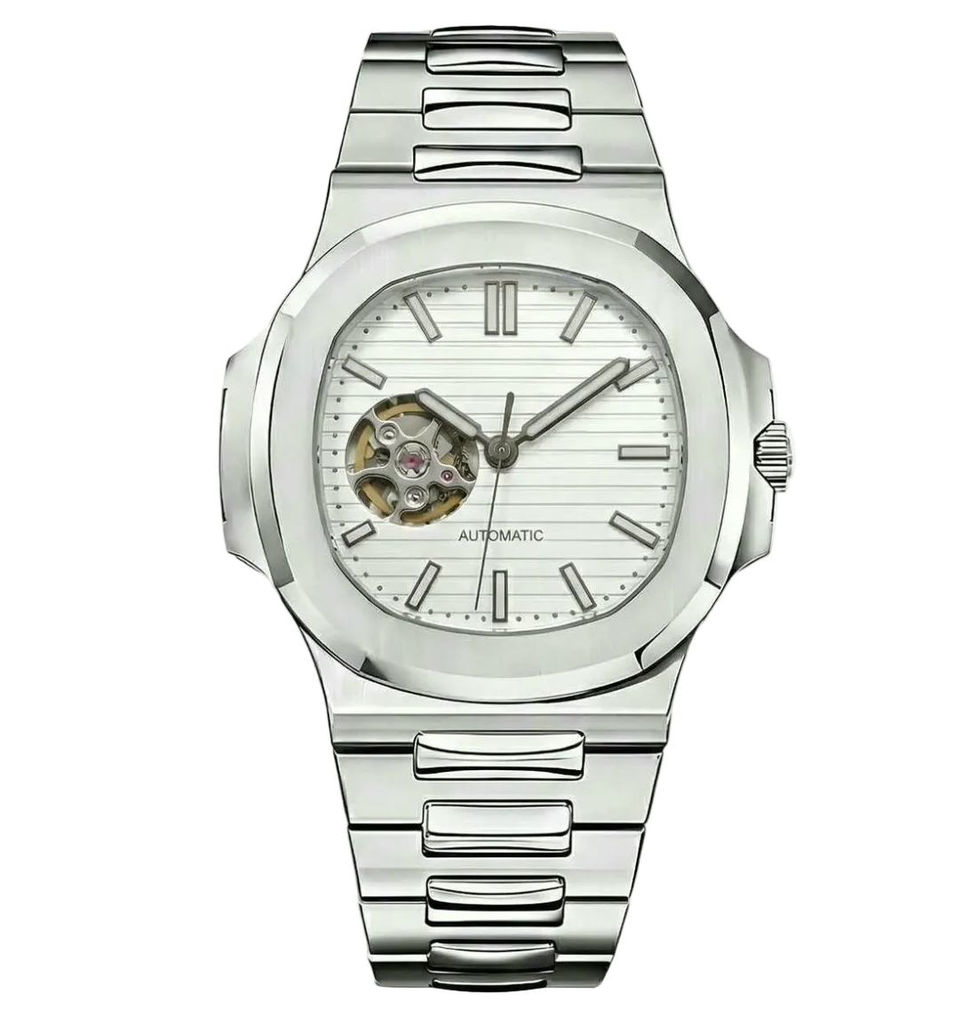 Nautilus | White Open Heart Mod Watch