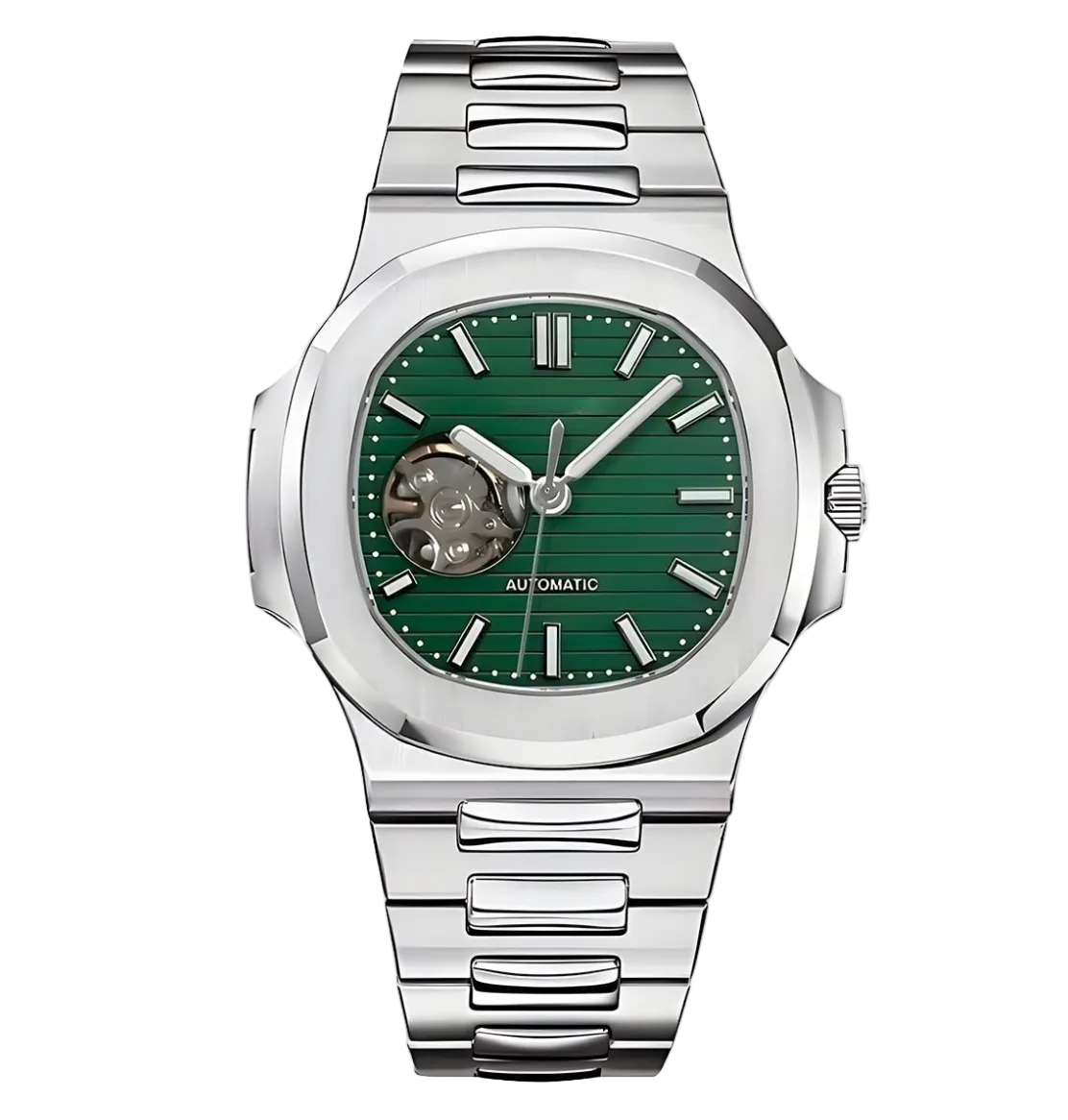 Nautilus | Green Open Heart Mod Watch