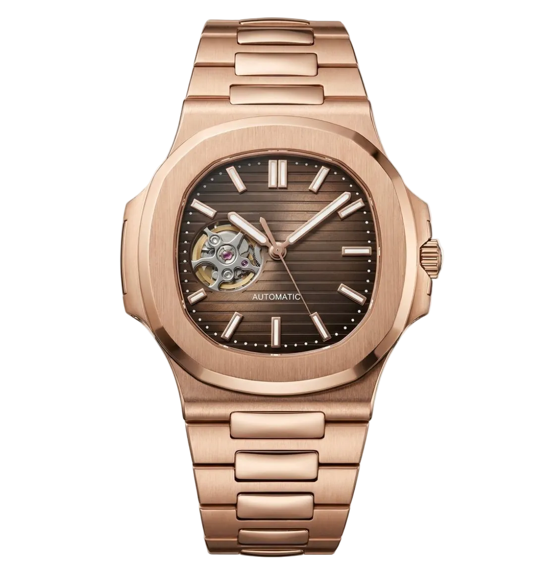 Nautilus | Rose Open Heart Mod Watch