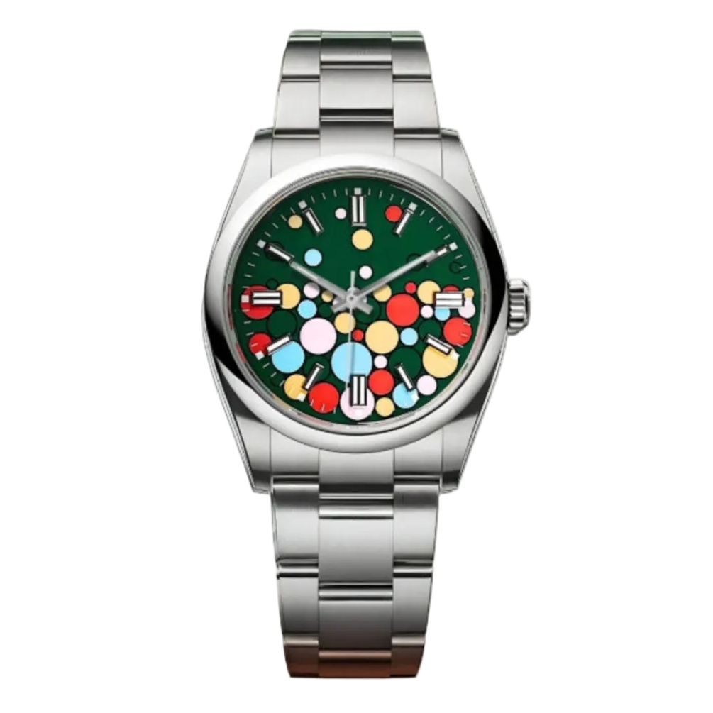 Oyster Perpetual | "Celebration" Green Mod Watch