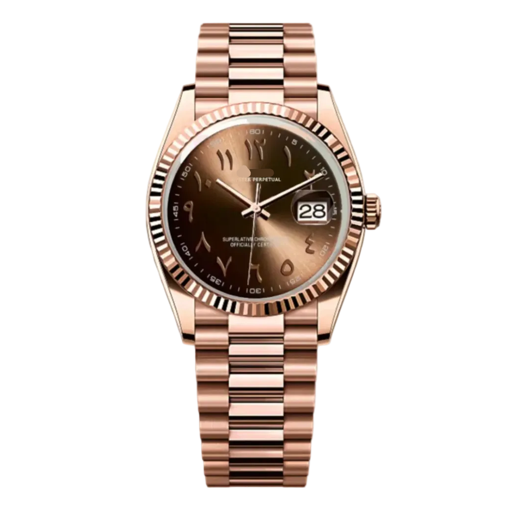 Datejust | Rose Chocolate Arabic Mod Watch