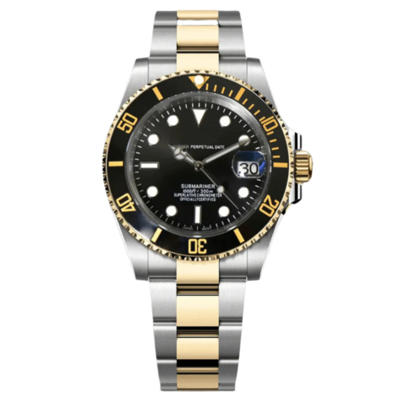 Submariner | Two Tone Black Mod Watch