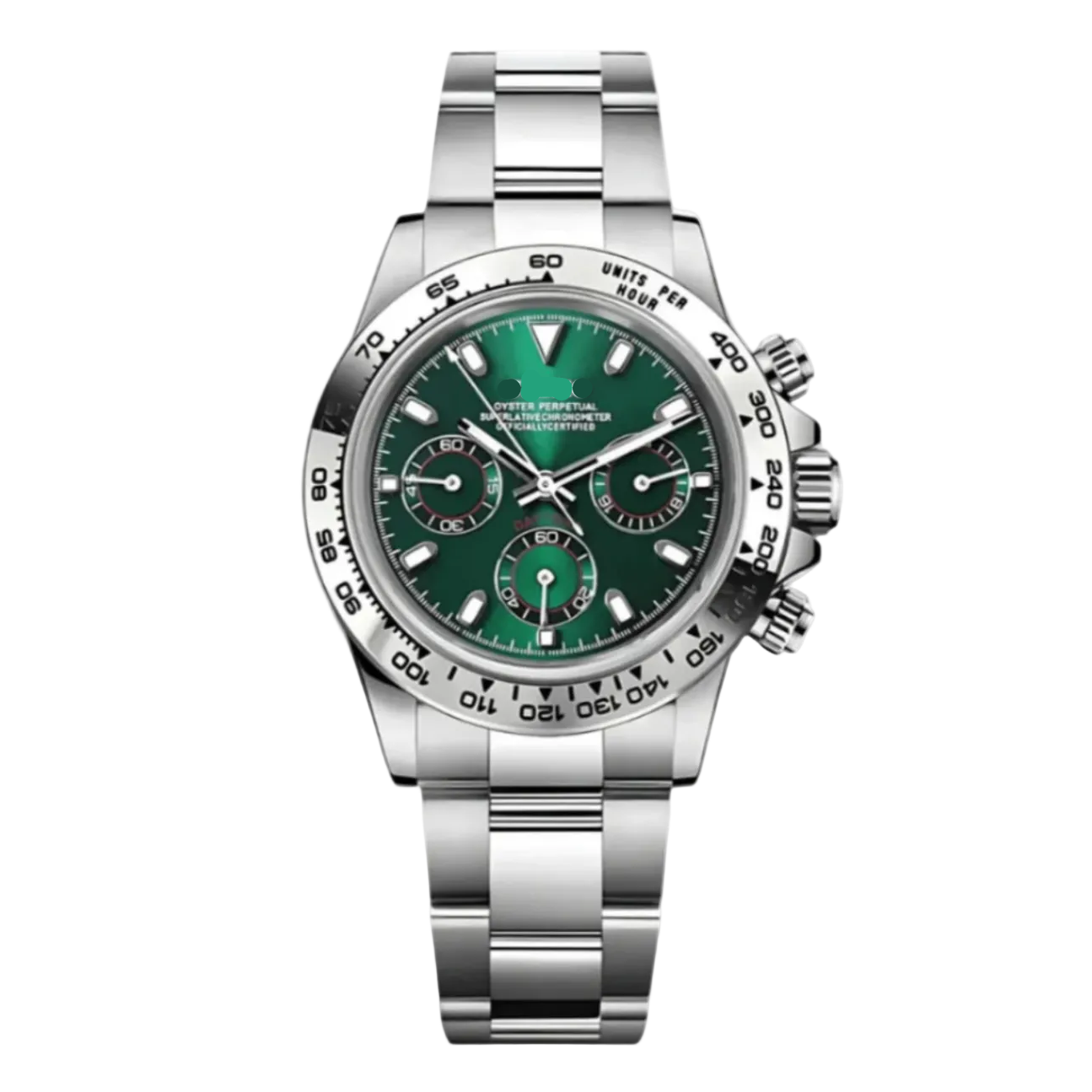 Daytona | Silver & Green Mod Watch