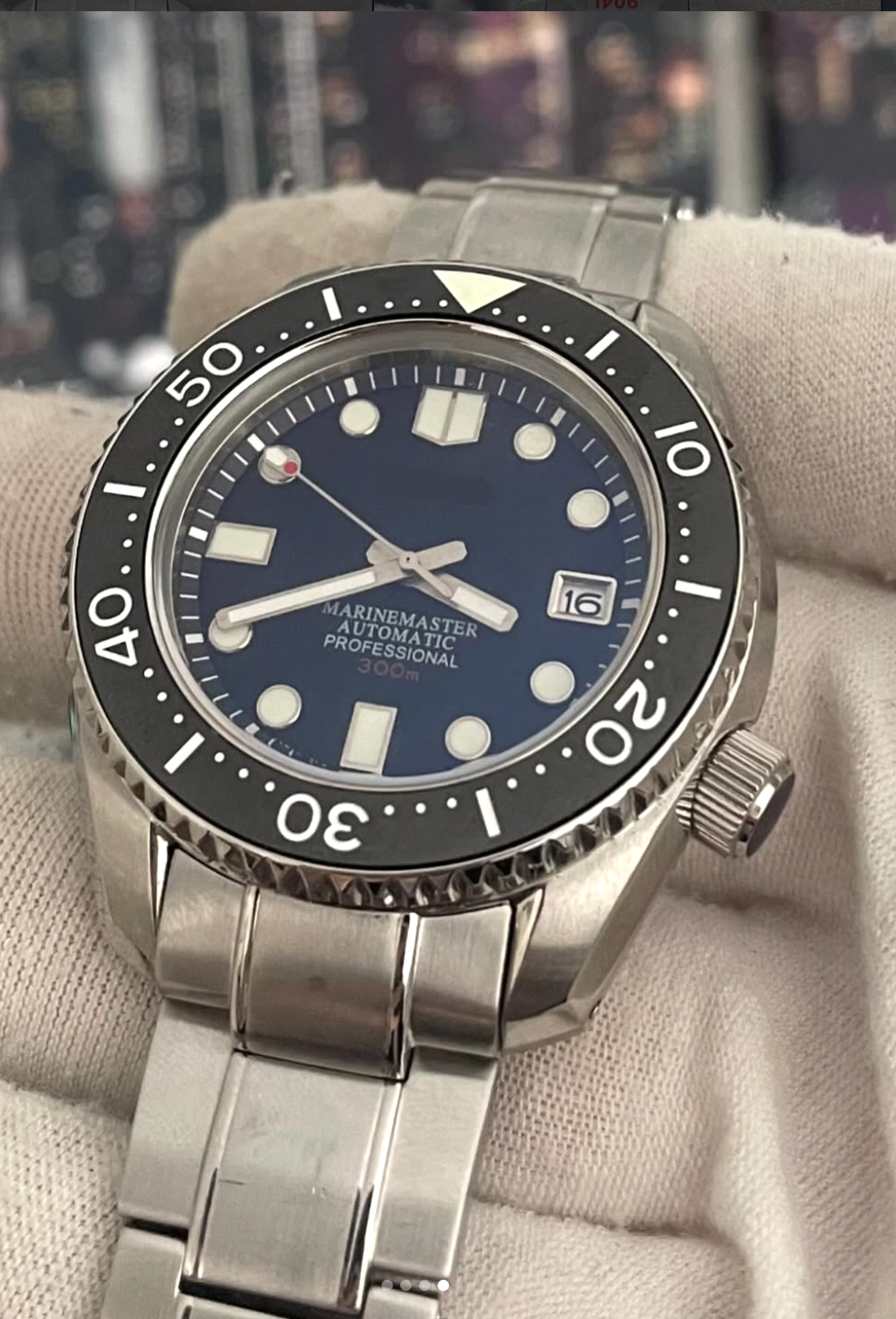 Marinemaster | 300M Black Mod Watch