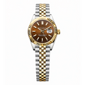 Ladies Datejust | Two-Tone Gold Chocolate Mod Watch