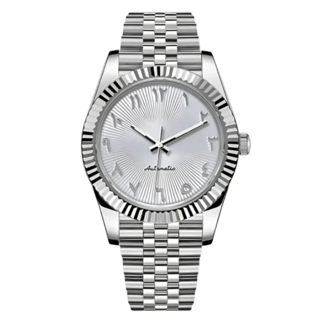 Datejust | Textured White Arabic Mod Watch