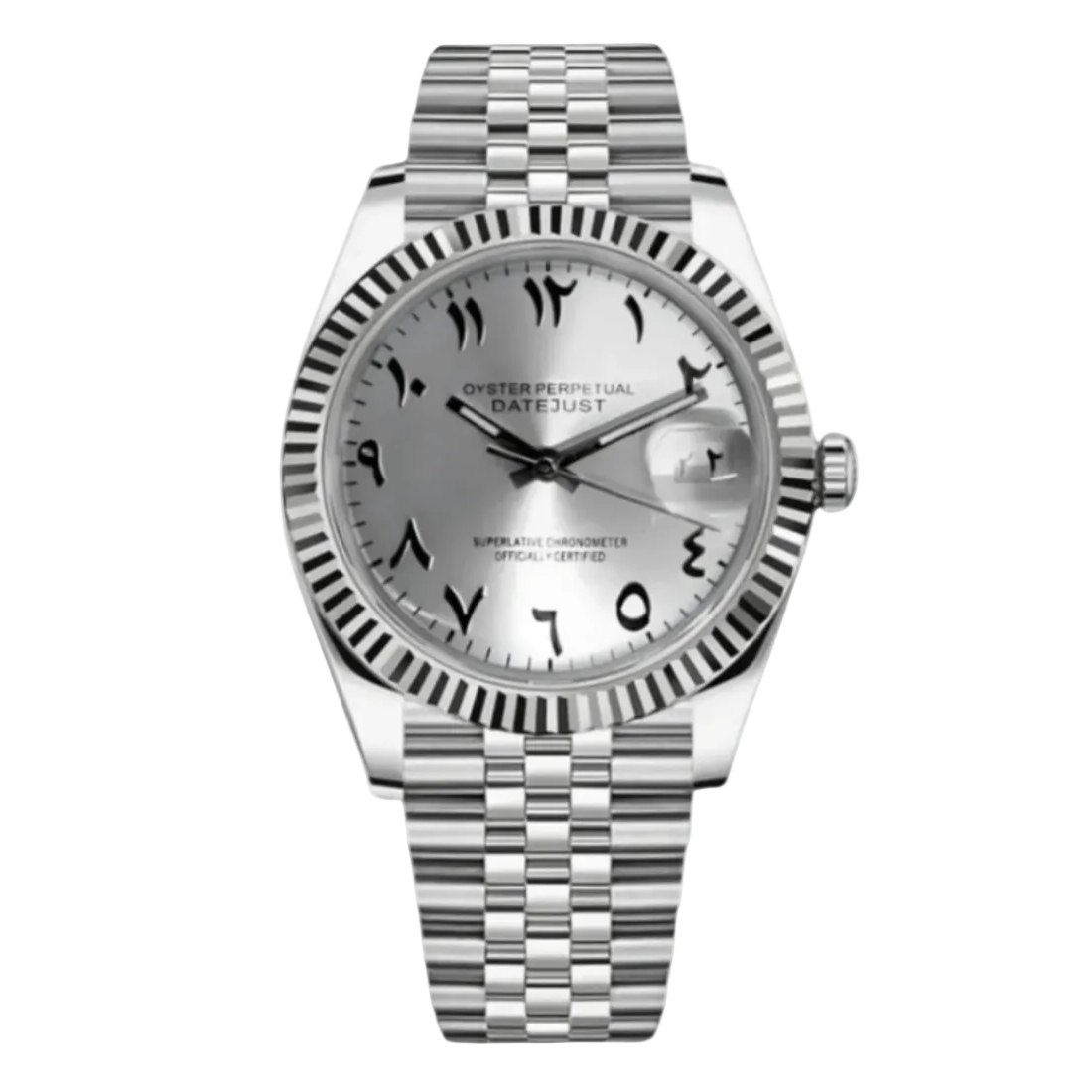 Datejust | Silver Arabic Mod Watch