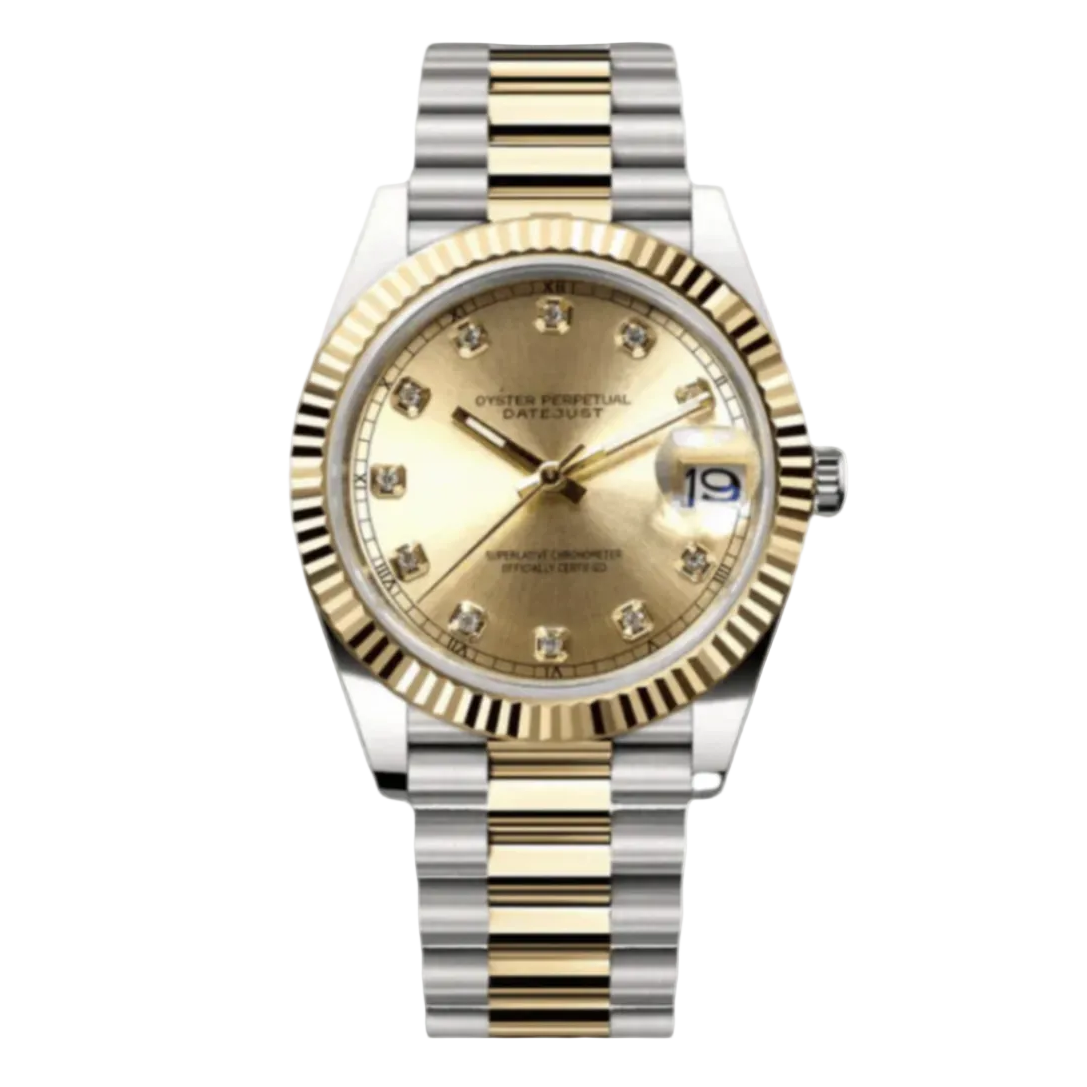 Datejust | Two Tone Gold Diamond Mod Watch