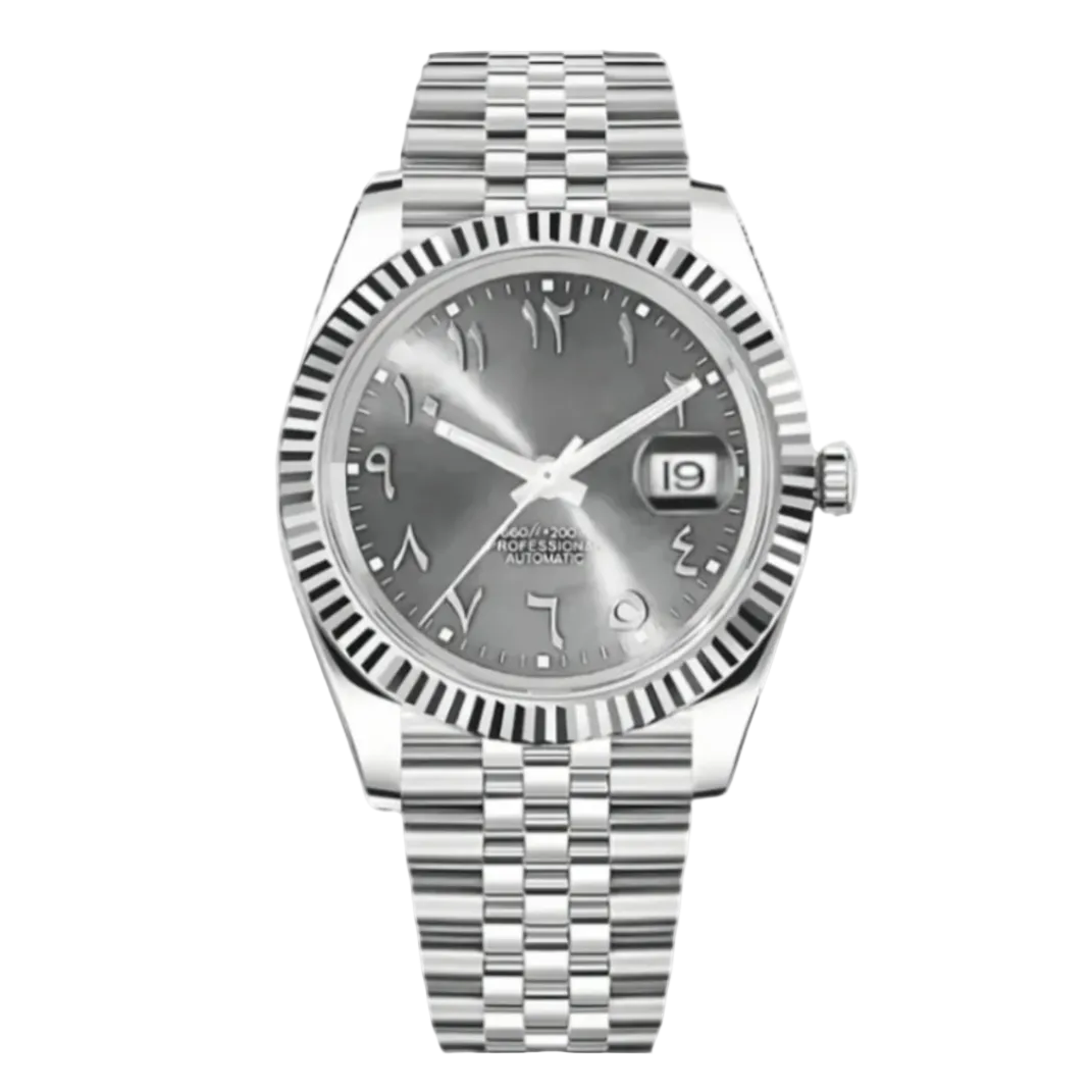 Datejust | Grey Arabic Mod Watch