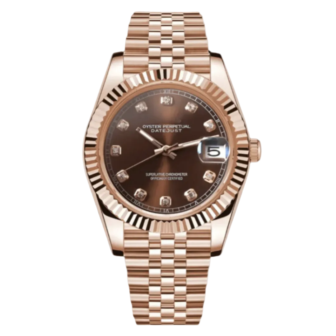 Datejust | Rose Chocolate Diamond Mod Watch