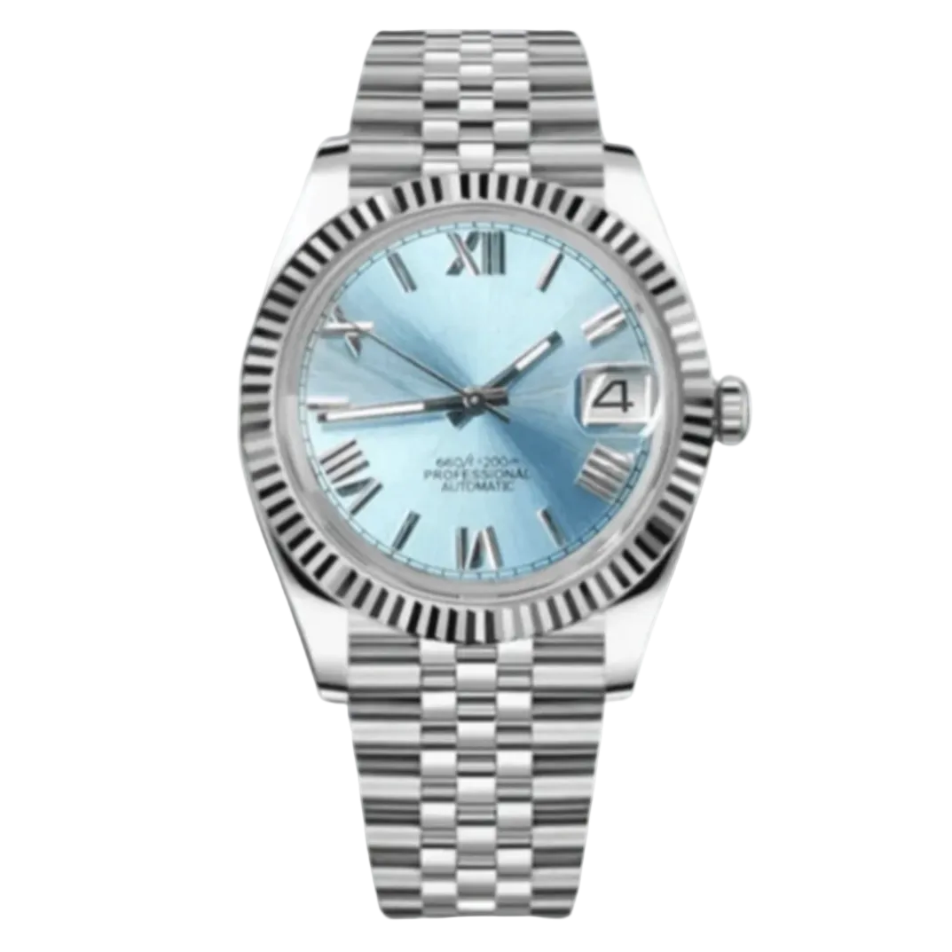 Datejust | Sky Blue Roman Numeral Mod Watch