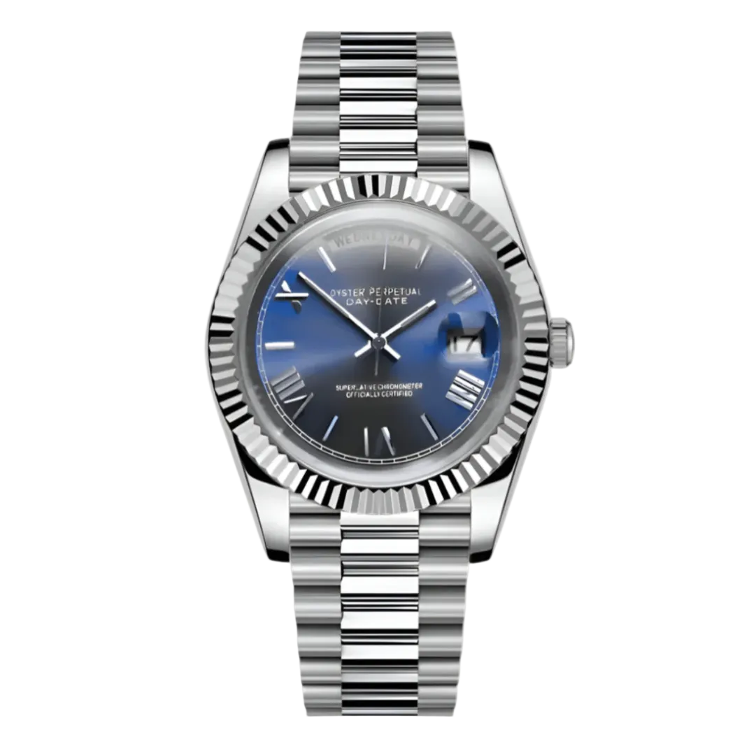 Day Date | Navy Roman Numeral Mod Watch