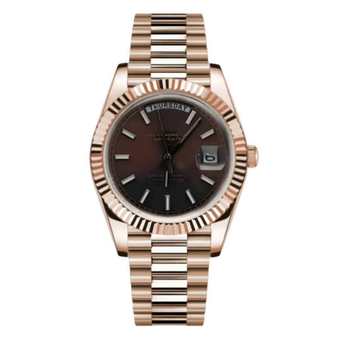 Day Date | Rose & Chocolate Mod Watch